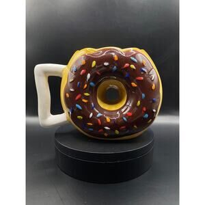 Donut Ceramic Coffee Mug - Sprinkle Donut - NEW
